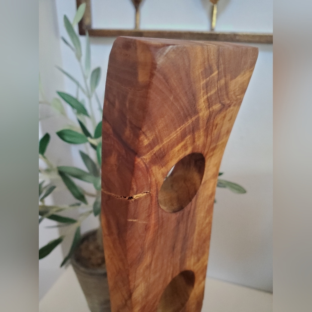 Olive Wood Bottle Holder - Picture 8 of 10